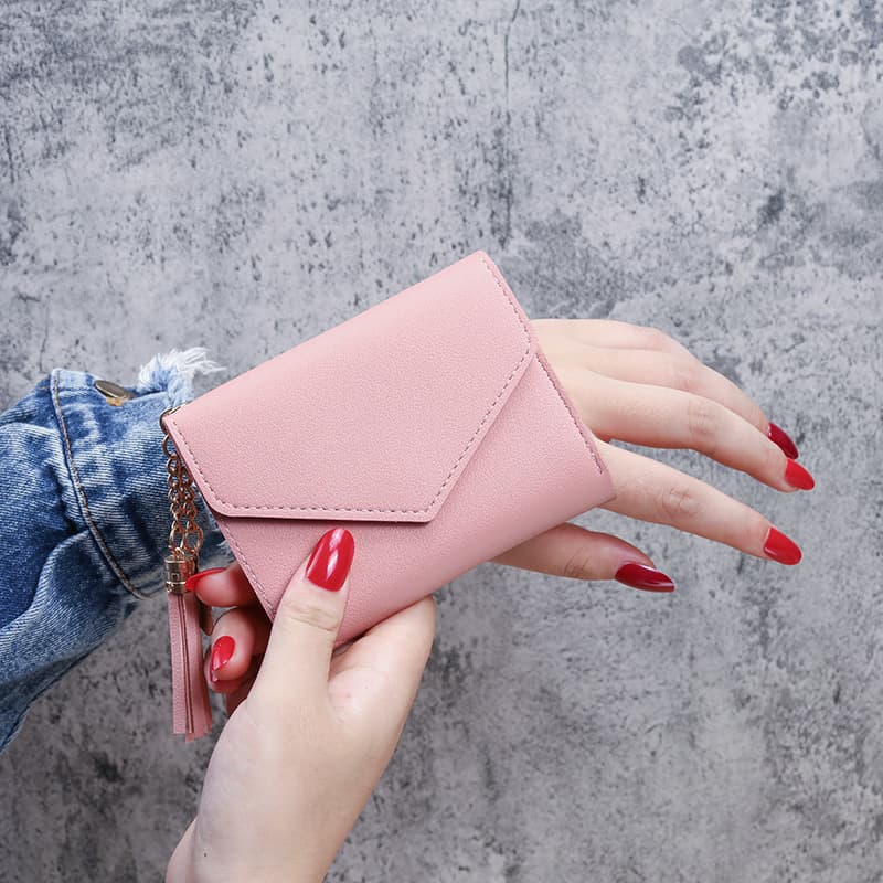 Women's Tassel Wallet – Alligator-Embossed PU Leather Card Holder & Coin Purse, Short Style, 8 Colors, photo 3