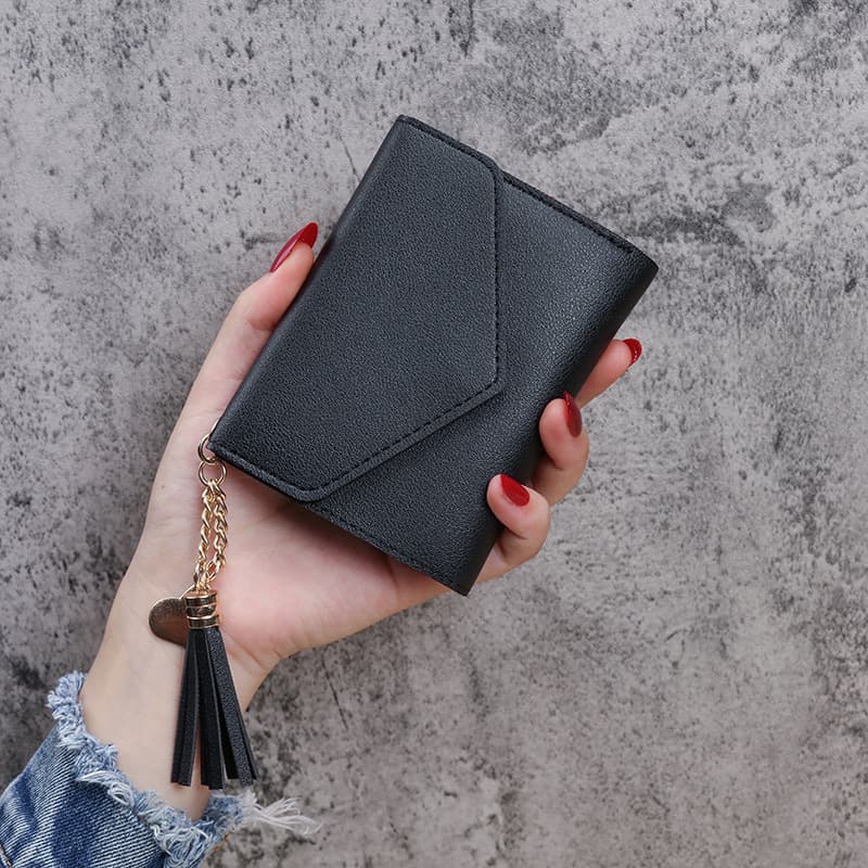 Women's Tassel Wallet – Alligator-Embossed PU Leather Card Holder & Coin Purse, Short Style, 8 Colors, photo 7