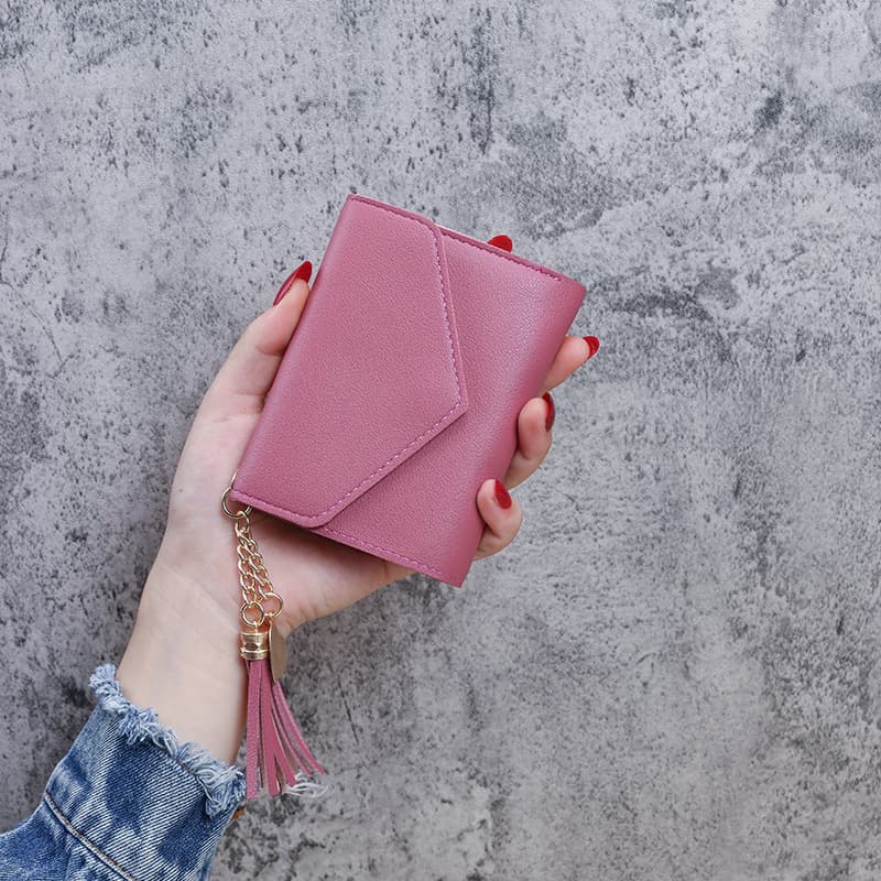 Women's Tassel Wallet – Alligator-Embossed PU Leather Card Holder & Coin Purse, Short Style, 8 Colors, photo 9