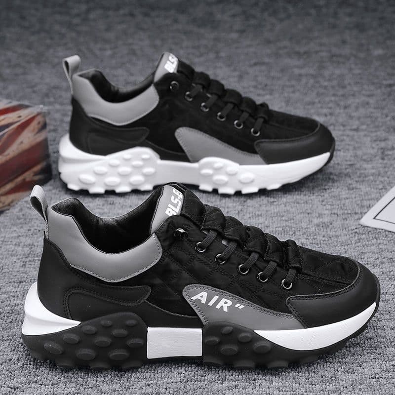 Men's Trendy Canvas Sneakers – Breathable, Waterproof Dad Shoes for Travel & Casual Wear