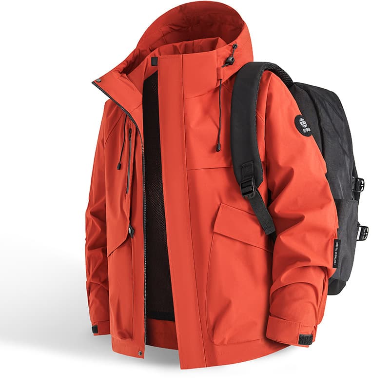 Dopamine Triple-Protection Hooded Windbreaker Jacket for Couples – Waterproof, Windproof, Lightweight Spring/Fall Outerwear, photo 3