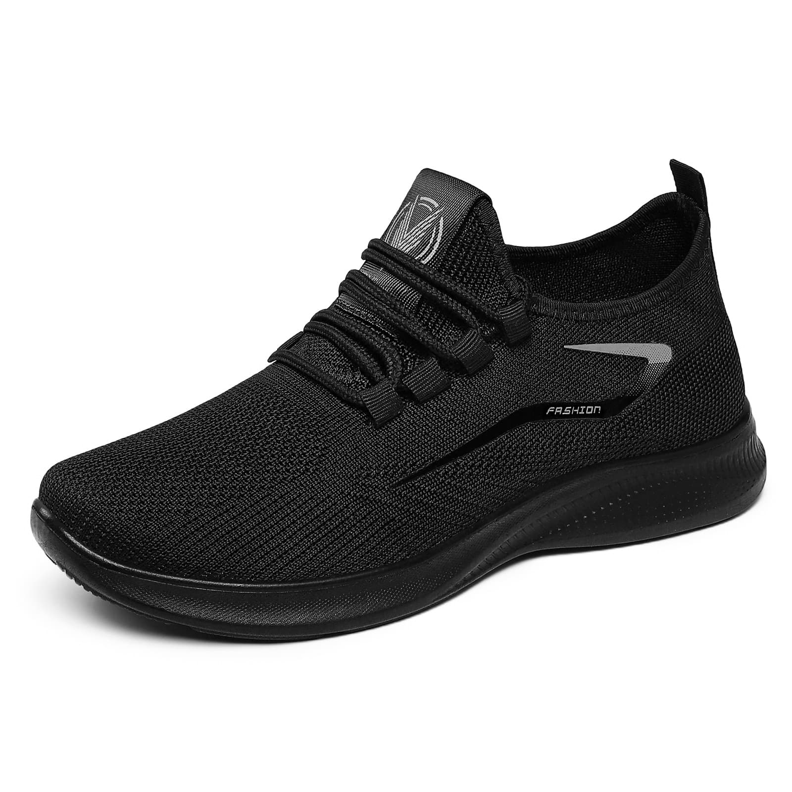 Men's Lightweight Breathable Knit Sneakers – Comfortable Slip-On Casual Shoes, Black/Gray/Royal Blue, Sizes 39-48, photo 8