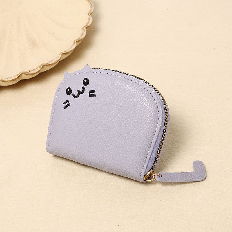 Cute Cat-Themed Card Holder – Compact PU Leather Wallet with Multiple Card Slots & Coin Pocket, 9 Colors, photo 7