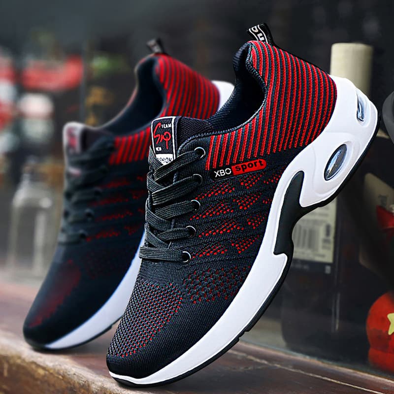 Men's Breathable Lightweight Running Shoes – Soft-Sole Casual Sneakers | Mesh Upper, PVC Sole, Low-Top Athletic Shoes for Summer & Spring