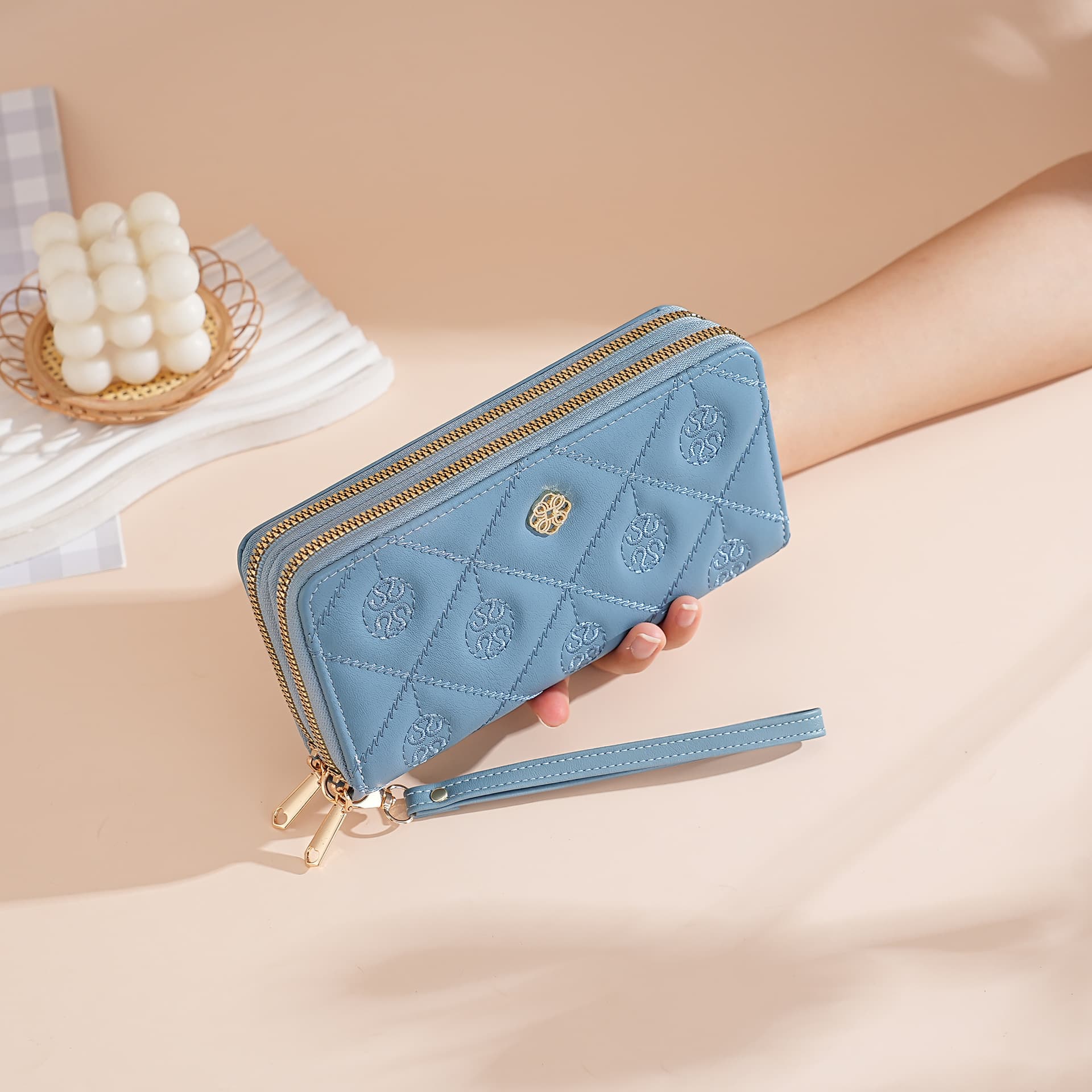 Women's Wallets: Luxurious Card Holders, New Large-Capacity Clutch Bags, Double-Zipper Wallets—Wholesale Women's Handbags, photo 7