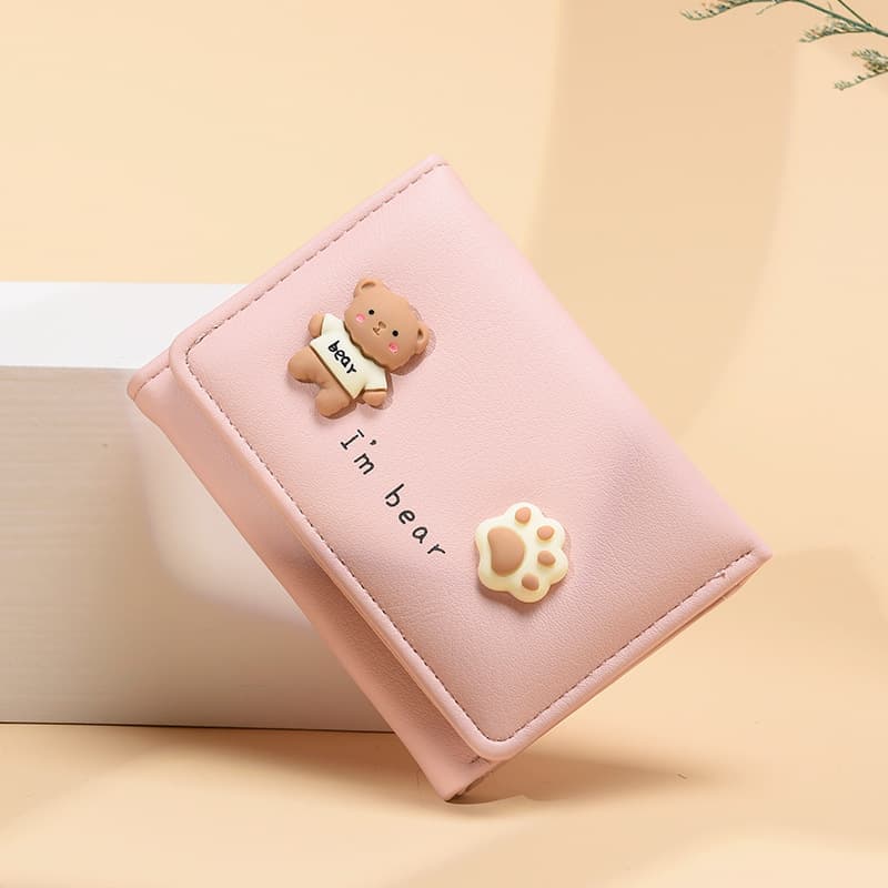 Korean-Style Women's Wallet: Short, Simple, Student-Friendly, Multiple Card Slots, Clutch, New Arrival, Coin Purse, Wholesale, Stylish, photo 2