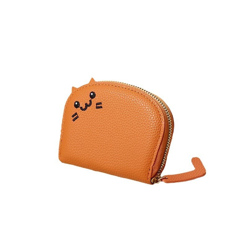 Cute Cat-Themed Card Holder – Compact PU Leather Wallet with Multiple Card Slots & Coin Pocket, 9 Colors, photo 5