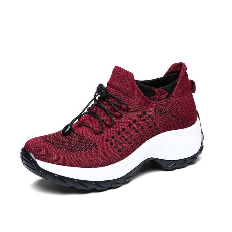Socks, Cross-Border Shoes & Socks, Rocker Shoes, Athletic Shoes, Fly Athletic Shoes, Best-Selling Knitted 2022 Shoes, Thick-Soled New Spring Women's Shoes