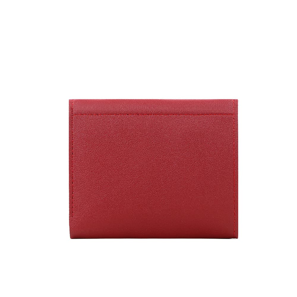 Women's Tri-Fold Wallet – Multiple Card Slots, Large Capacity & Coin Purse | Solid Color PVC, photo 2