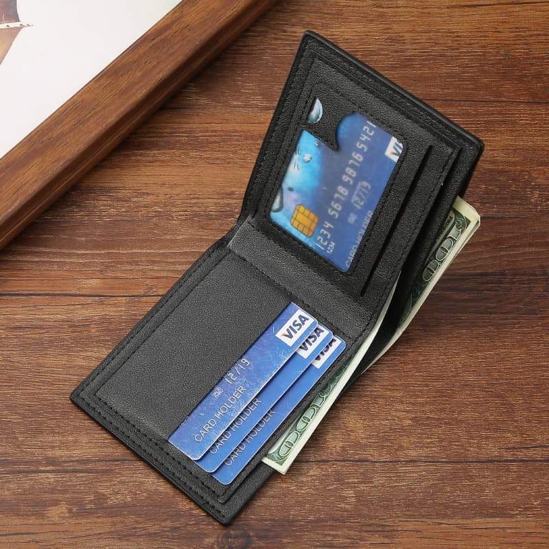 Men's Compact Business Wallet – Geometric Print, Multiple Card Slots, Ultra-Lightweight & Theft-Proof, photo 2