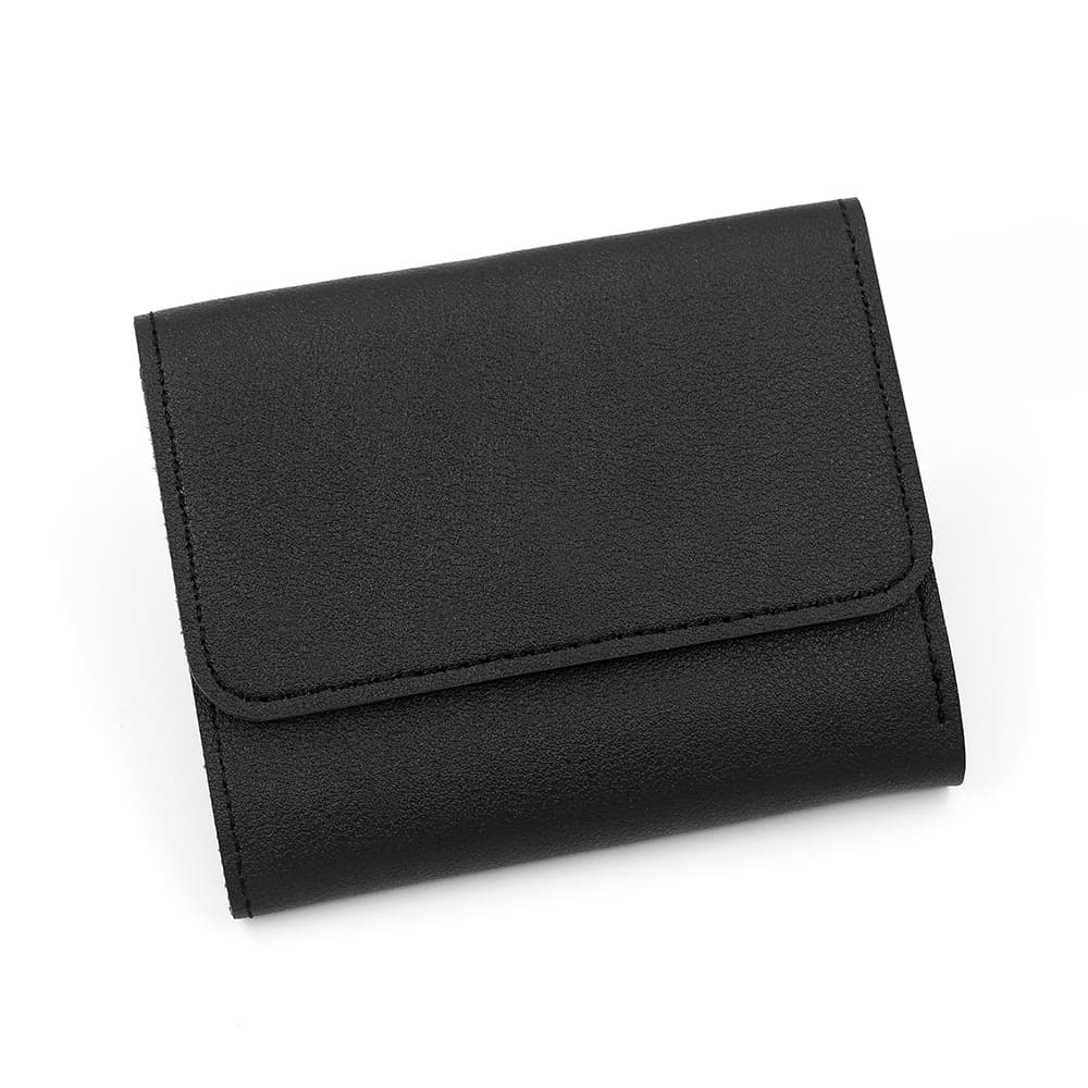 Women's Tri-Fold Wallet – Multiple Card Slots, Large Capacity & Coin Purse | Solid Color PVC, photo 9