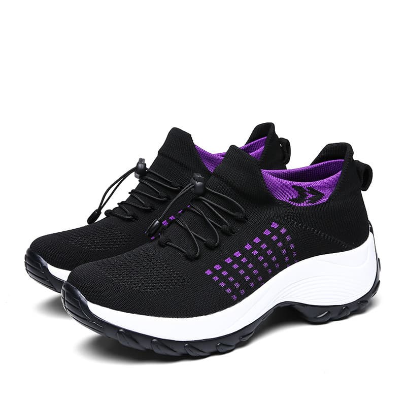 Socks, Cross-Border Shoes & Socks, Rocker Shoes, Athletic Shoes, Fly Athletic Shoes, Best-Selling Knitted 2022 Shoes, Thick-Soled New Spring Women's Shoes, photo 4