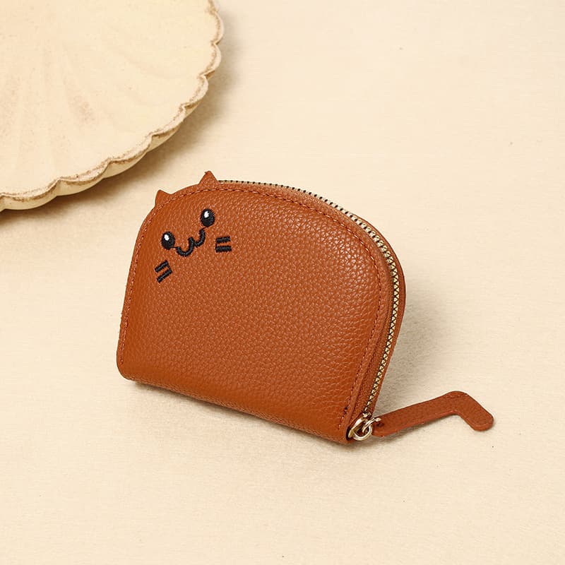 Cute Cat-Themed Card Holder – Compact PU Leather Wallet with Multiple Card Slots & Coin Pocket, 9 Colors, photo 9