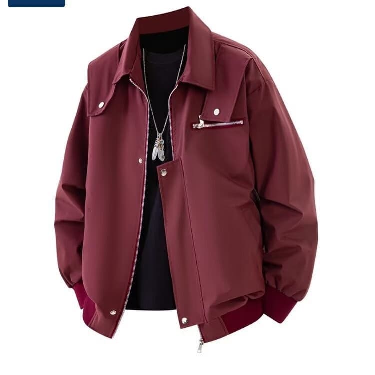American-Style Trendy Notched-Collar Loose-Fit Versatile Edgy-Cool Korean-Style Designer Men's Spring Jacket, photo 5