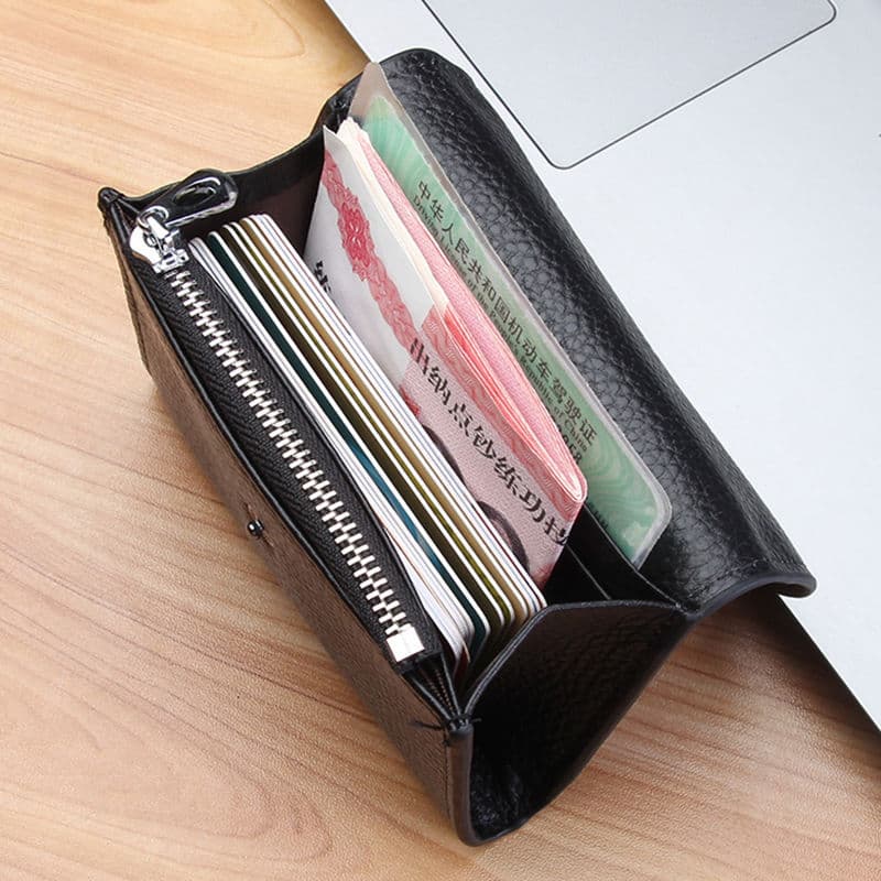 2-in-1 Mini Coin Pouch & Card Holder Wallet – Waterproof PU, Ultra-Lightweight Theft-Resistant, Unisex Black/Brown, photo 3