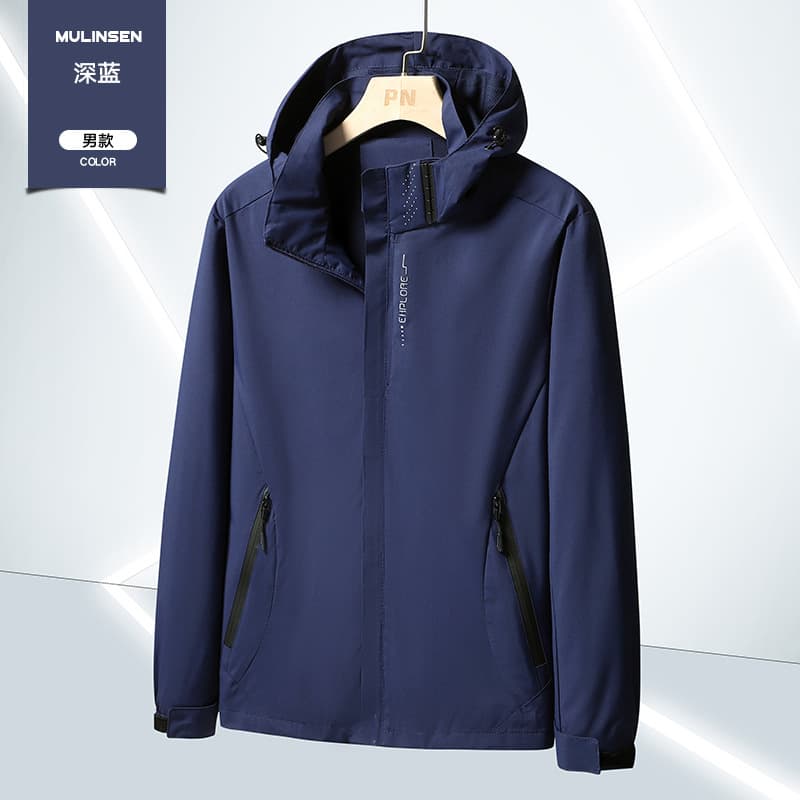 Men's Windbreaker: Spring/Fall Men's 3-in-1 Casual Jacket, Waterproof Sports Jacket, Versatile Outerwear, Men's Baseball Jacket, photo 2