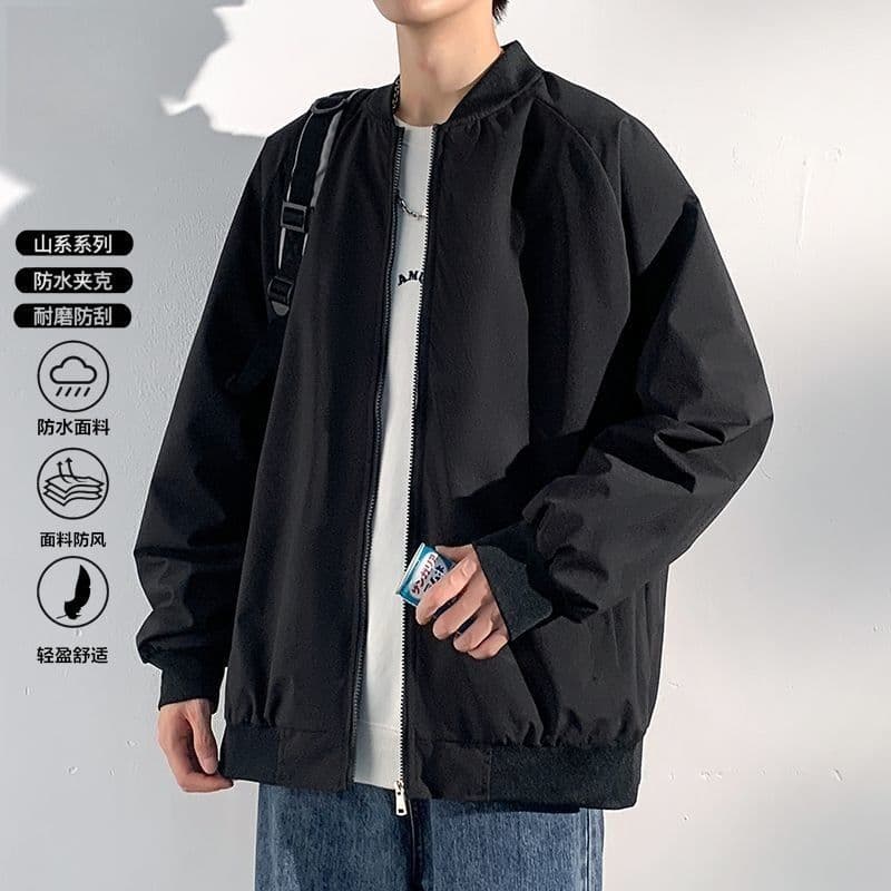 New Spring/Fall Jackets for Men and Women: Casual, Versatile Men's Outerwear, American-Style Baseball Jackets, Solid-Color Windbreakers, photo 7