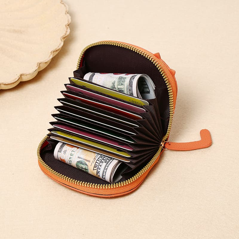 Cute Cat-Themed Card Holder – Compact PU Leather Wallet with Multiple Card Slots & Coin Pocket, 9 Colors, photo 4