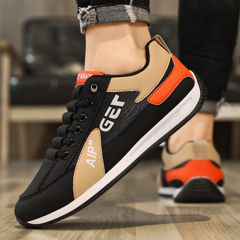 Yuanxi Club Men's Waterproof Slip-On Sneakers – Non-Slip PU Upper, Mesh Lining, Rubber Sole for Driving, Travel & Everyday Wear (White/Black/Gray), photo 4