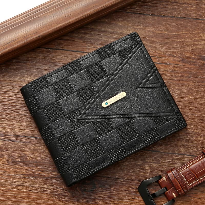 Men's Compact Business Wallet – Geometric Print, Multiple Card Slots, Ultra-Lightweight & Theft-Proof, photo 6