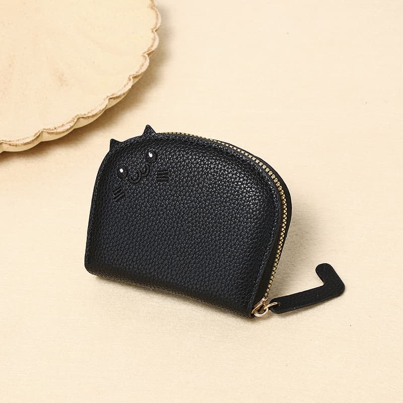 Cute Cat-Themed Card Holder – Compact PU Leather Wallet with Multiple Card Slots & Coin Pocket, 9 Colors, photo 10