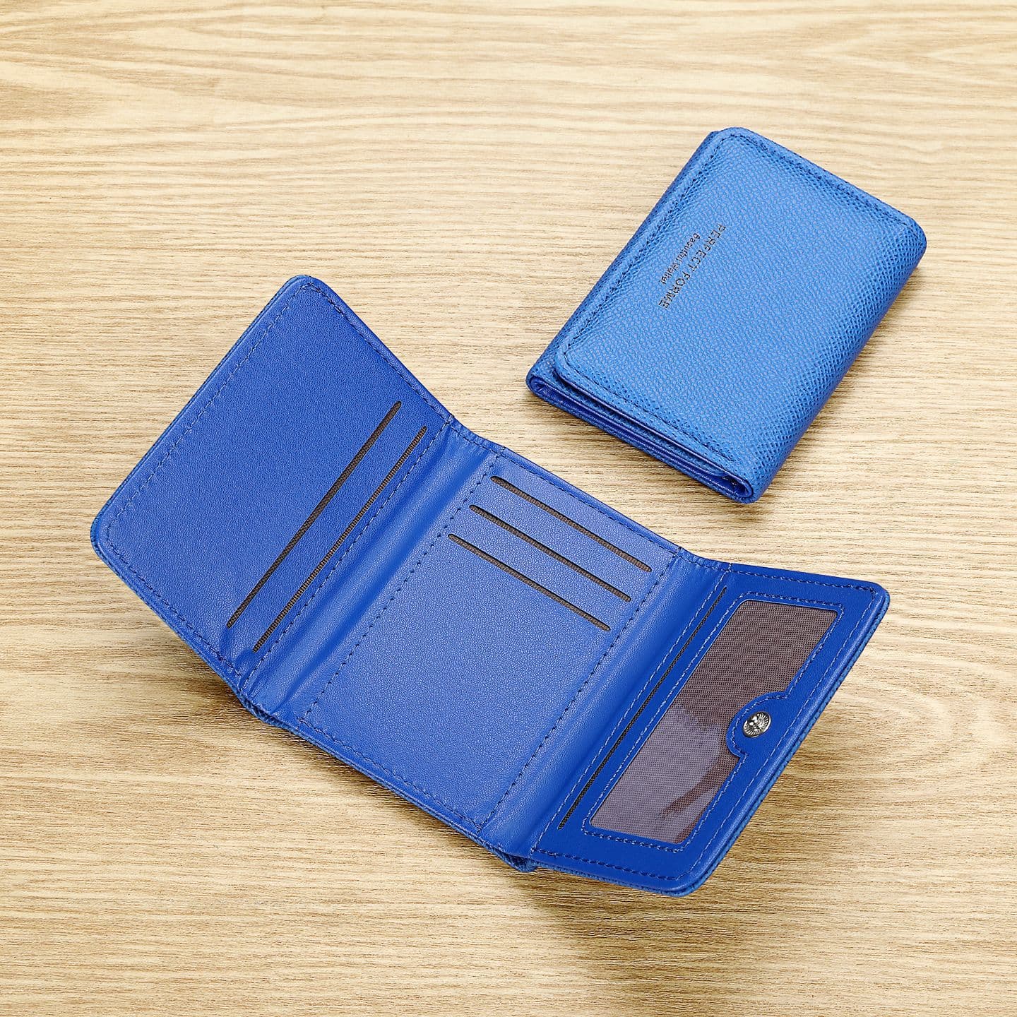 Cross-Border Best-Seller: Solid-Color Short Wallet for Women, Instagram-Style Minimalist Design, Multiple Card Slots, Large Capacity, Coin Purse, Multifunctional Men's Wallet, photo 9