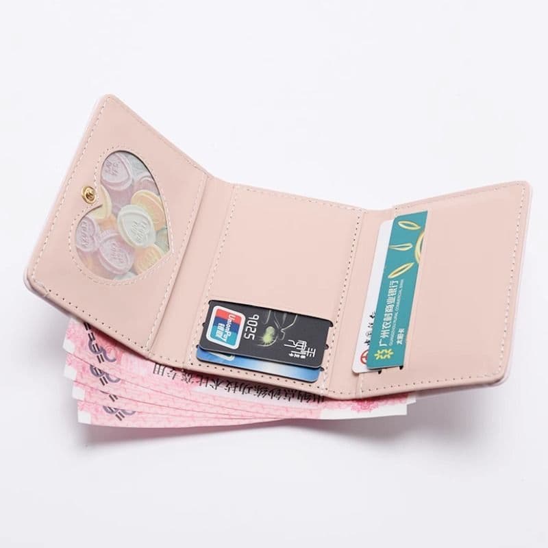 Cute Cartoon Cat Tri-Fold Wallet for Women – Waterproof PU, Multiple Card Slots, Coin Purse & Card Holder, Yellow/Blue/Pink, photo 4