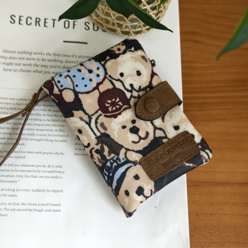 Multifunctional Korean-Style Fashionable Women's Wallet: Tri-fold Handbag with Multiple Card Slots, Matte Finish, Versatile, Short Design, Coin Pocket, photo 6