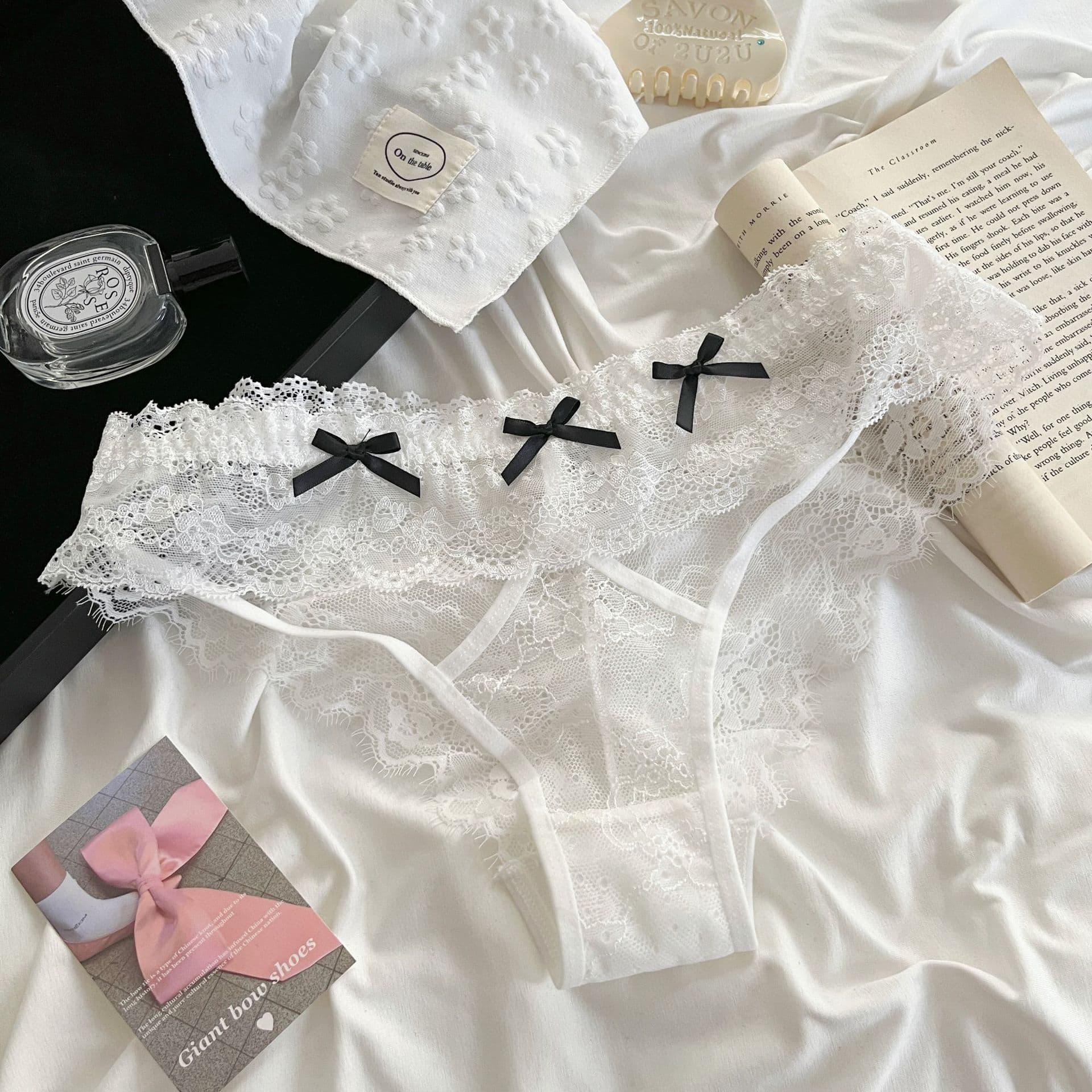 Erotic Magic ~ New French-Style Lace Panties: Sexy, Alluring, Low-Rise, Sheer, and Breathable Women's Briefs, photo 7