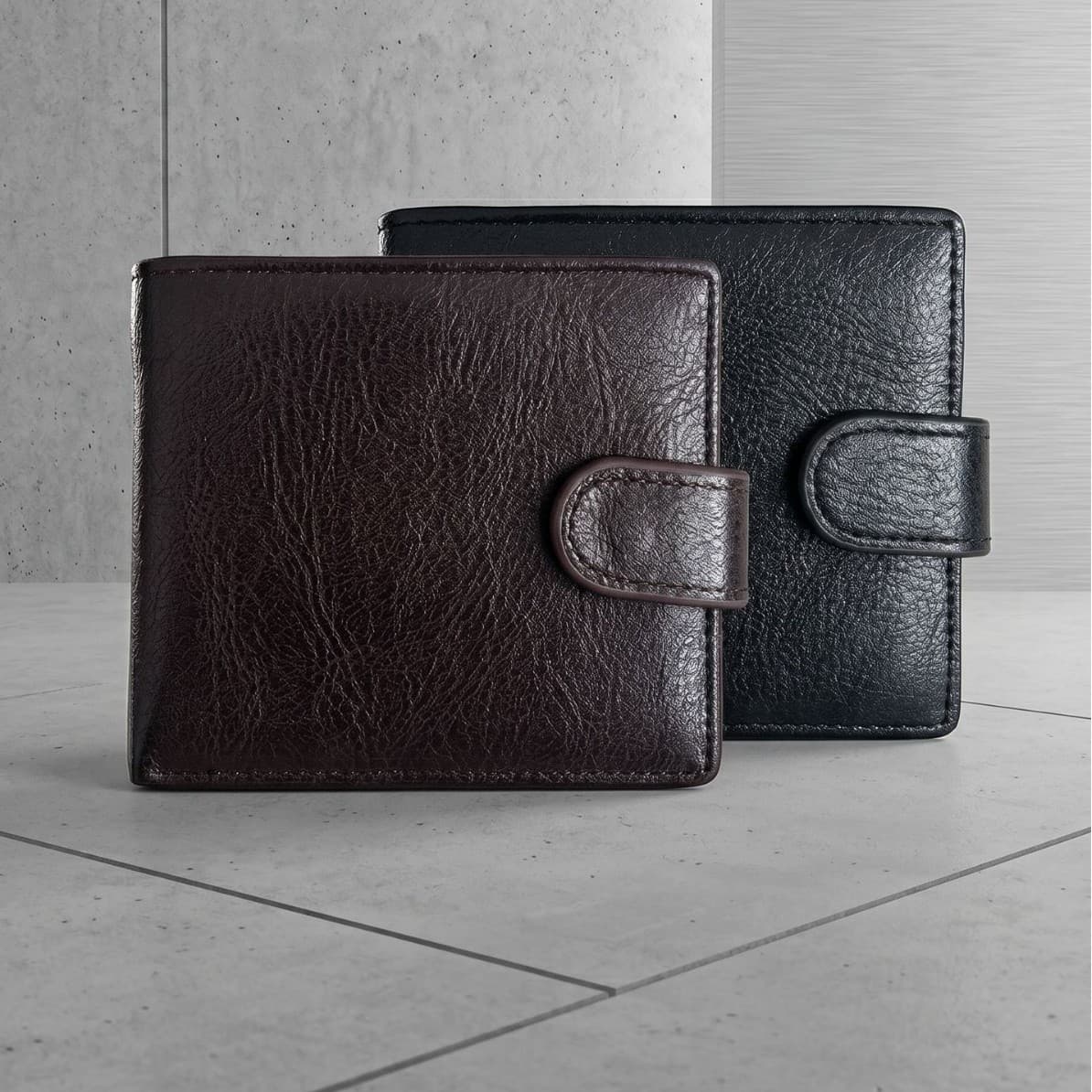 Pilus Compact Men's Wallet – Large Capacity PU Card Holder & Billfold with Embossed Lychee-Pattern Finish, photo 3