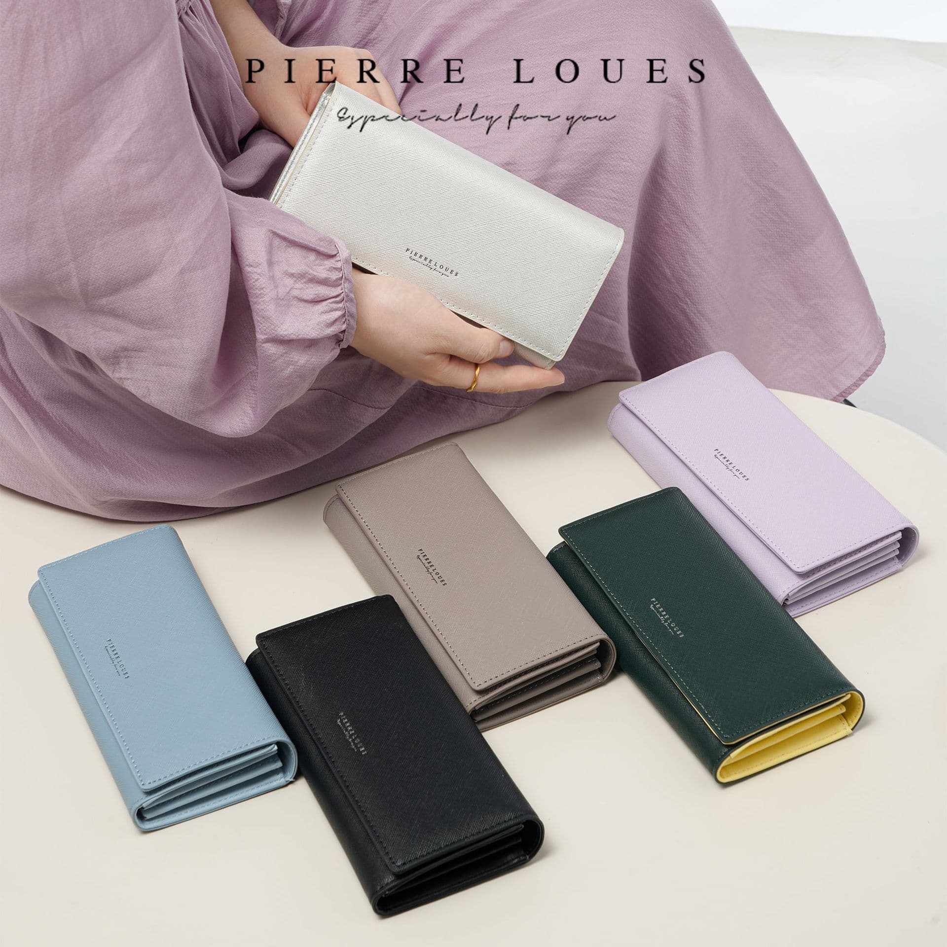Wholesale of New Cross-Border Minimalist Women's Wallets: Large-Capacity, Multifunctional Clutch Bags and Cross-Patterned Women's Wallets, photo 2