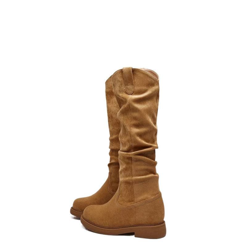 Fall/Winter Above-the-Knee Slimming Fashion Boots: 2026 New Arrival Riding Boots with Pleats, Built-in Heel, and Versatile Knee-High Boots for Women, photo 5