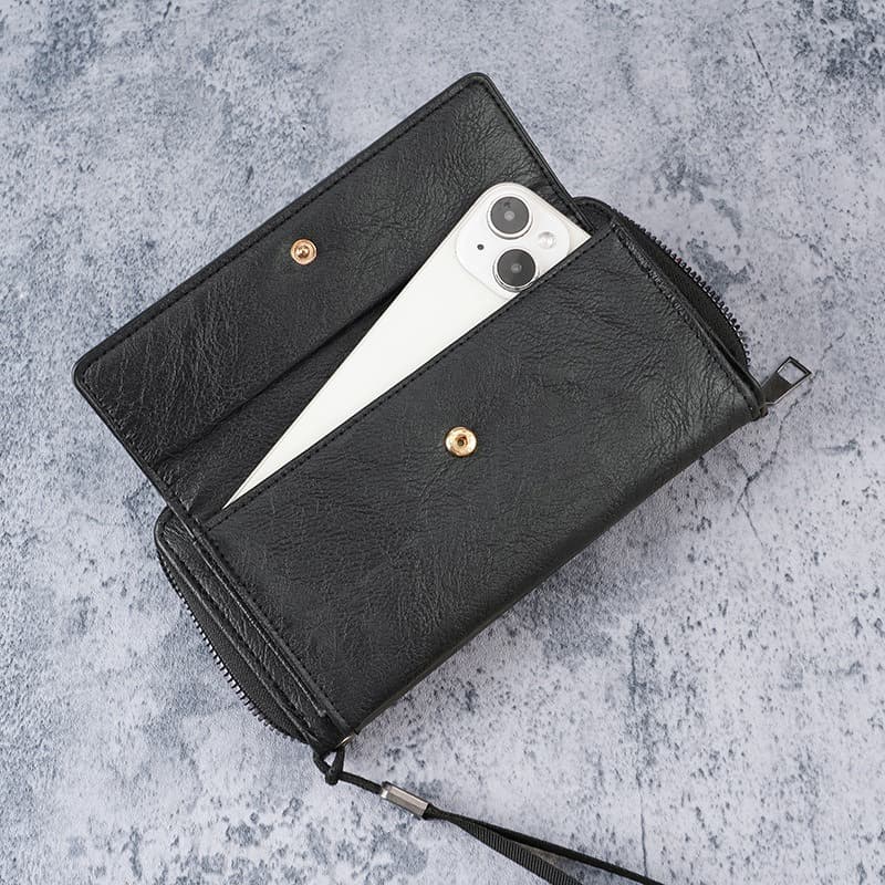 Cross-Border Men's Wallet: PU Leather, Multiple Card Slots, Casual Long Wallet, New Style, Large Capacity, Handheld Bag, Phone and Coin Pouch for Men, photo 3