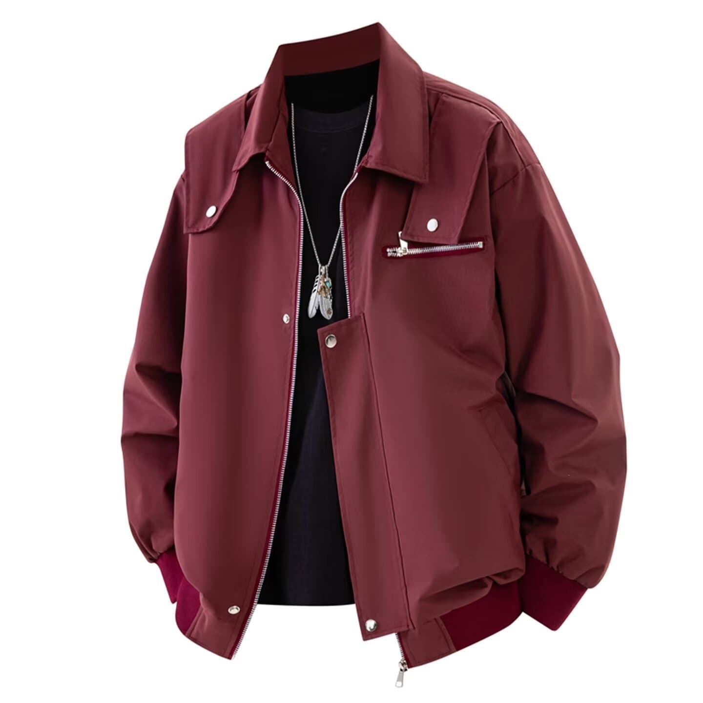 American-Style Trendy Notched-Collar Loose-Fit Versatile Edgy-Cool Korean-Style Designer Men's Spring Jacket, photo 8