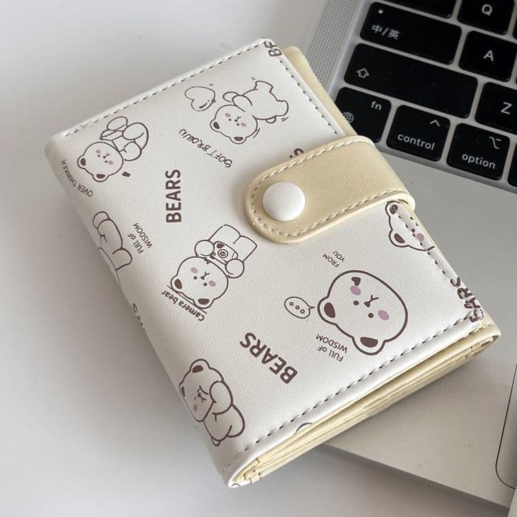 Cute Cartoon Cat Tri-Fold Wallet for Women – Waterproof PU, Multiple Card Slots, Coin Purse & Card Holder, Yellow/Blue/Pink, photo 8