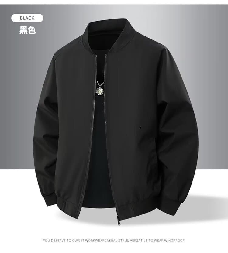 Cross-Border Jacket, Fall Men's Baseball Jacket, Trendy Brand, Casual Pilot Jacket, Solid-Color Men's Youthful Casual Jacket, photo 7