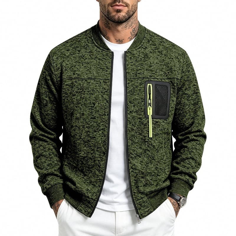 Cross-Border Spring & Summer Men's Cationic Baseball Jacket, Full-Zip Outerwear, Color-Blocked Casual Men's Top, Multiple Colors, In Stock, photo 4