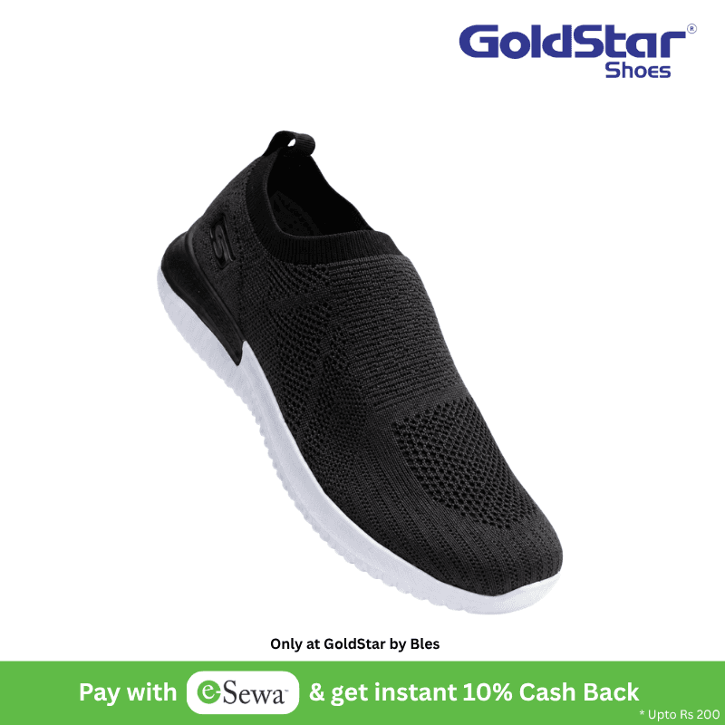 Goldstar G10 Sunlite-04 Men's Walking Shoes (Black)