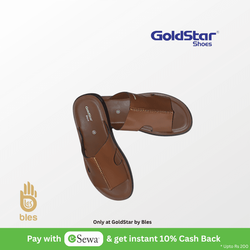 Goldstar ARI-5024 Men's Casual Slippers (Tan) Comfortable