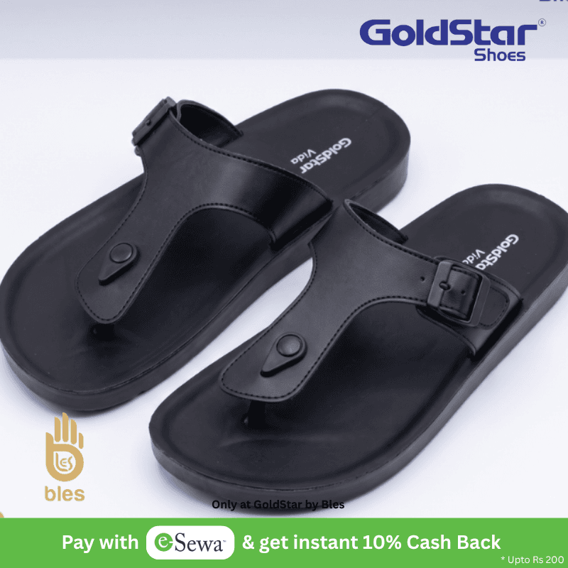 Goldstar Vida NED-6002 Men's Black Slippers