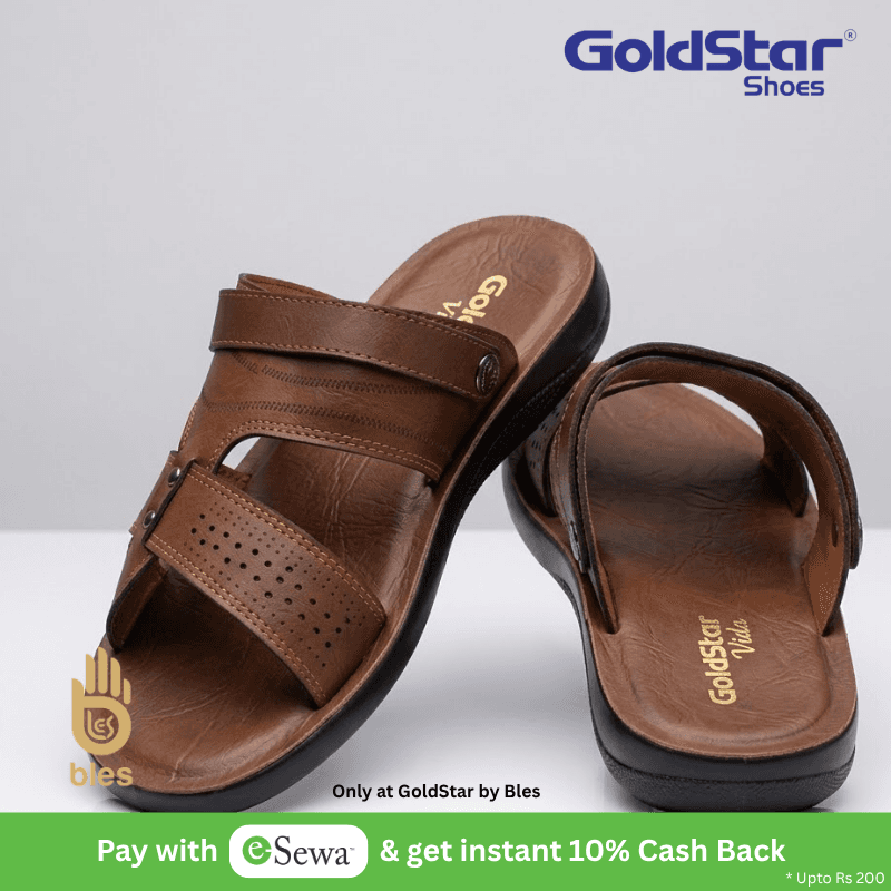 Goldstar Vida ARI-5007 Men's Brown Slippers