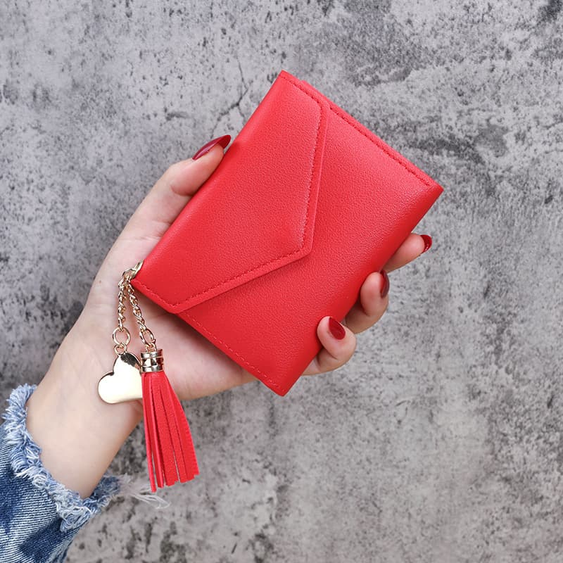 Women's Tassel Wallet – Alligator-Embossed PU Leather Card Holder & Coin Purse, Short Style, 8 Colors, photo 10