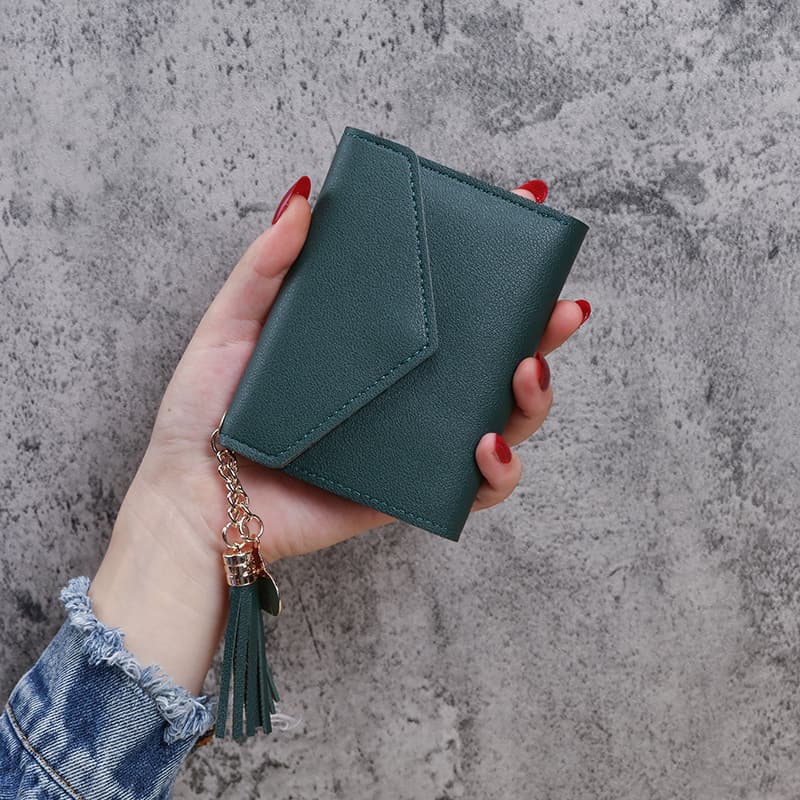 Women's Tassel Wallet – Alligator-Embossed PU Leather Card Holder & Coin Purse, Short Style, 8 Colors, photo 8