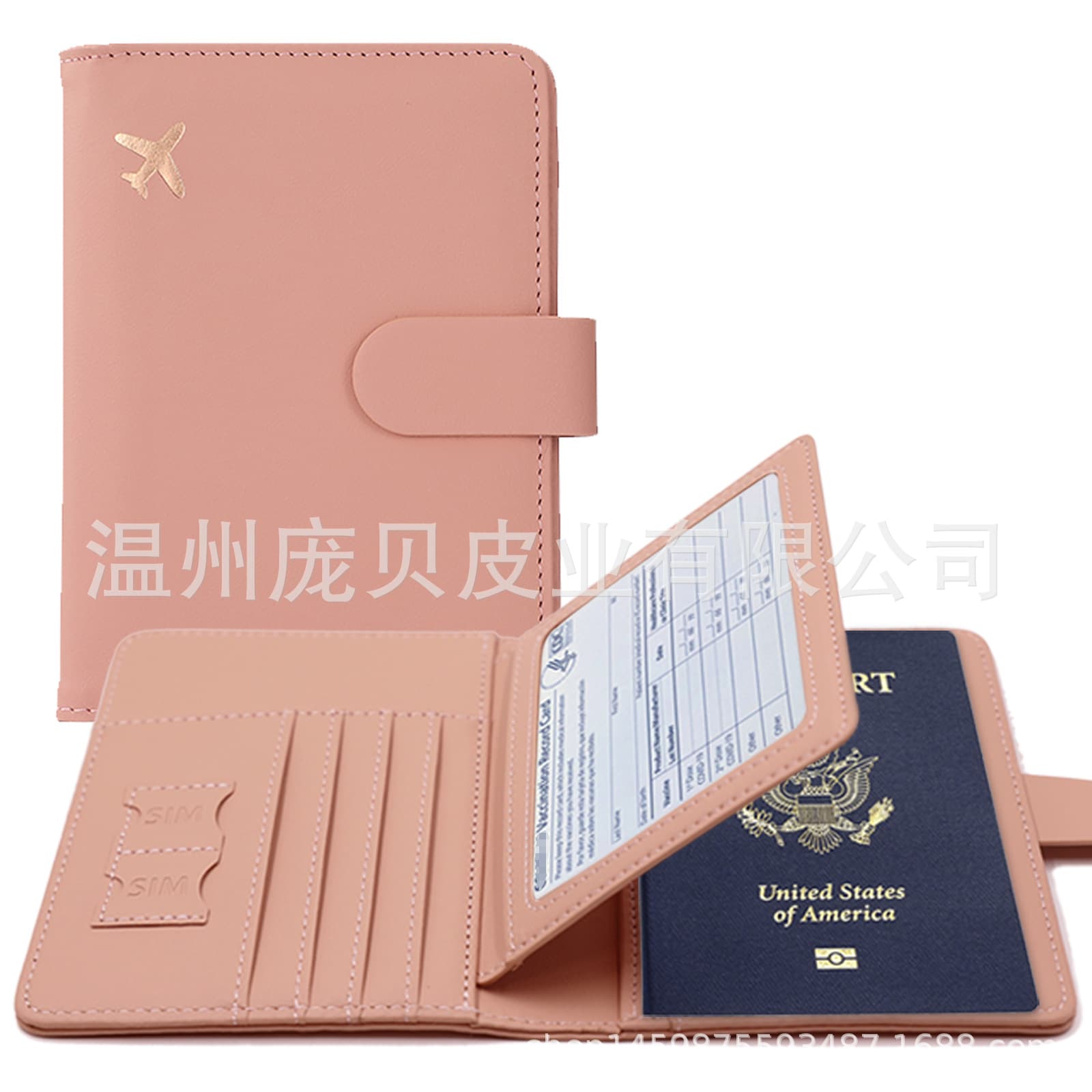 RFID Passport Holder & Travel Document Organizer — PU Leather Ticket & ID Case, Waterproof, Anti-Skimming, Unisex, photo 10
