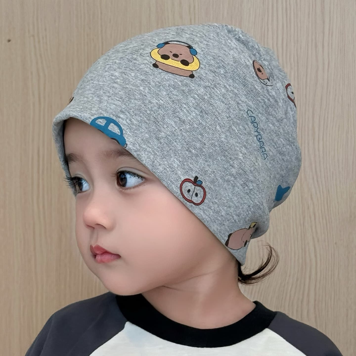 Glory Bear Cotton Baby Beanie Hat – Warm Windproof Winter Hat for Kids, Unisex, with Optional Scarf, photo 9