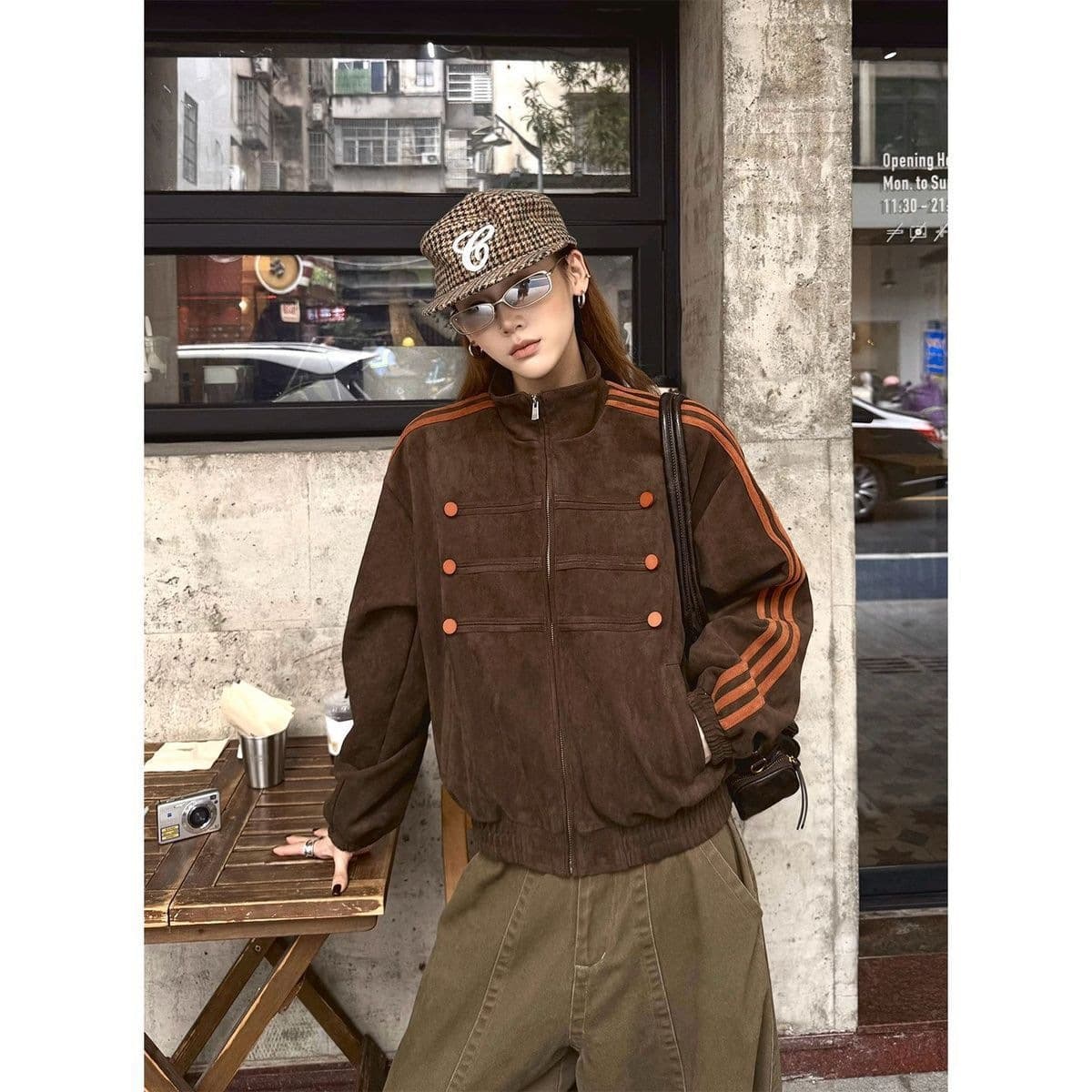 Job Hunting Season: Elegant and Stunning New Suede Jacket for Women—Versatile, Flattering, and Retro Stand-Up Collar Jacket—Trendy, photo 7
