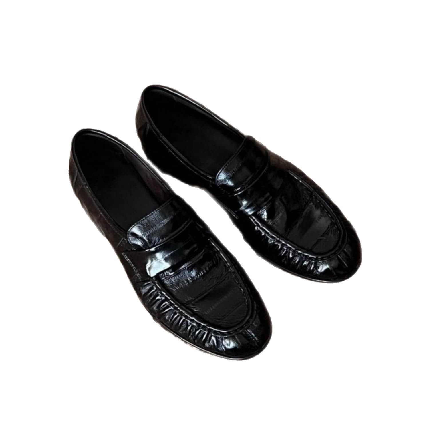 Women's Crocodile-Print Loafers – Flat British-Style Slip-On Shoes, PU Leather with Rubber Sole, photo 5