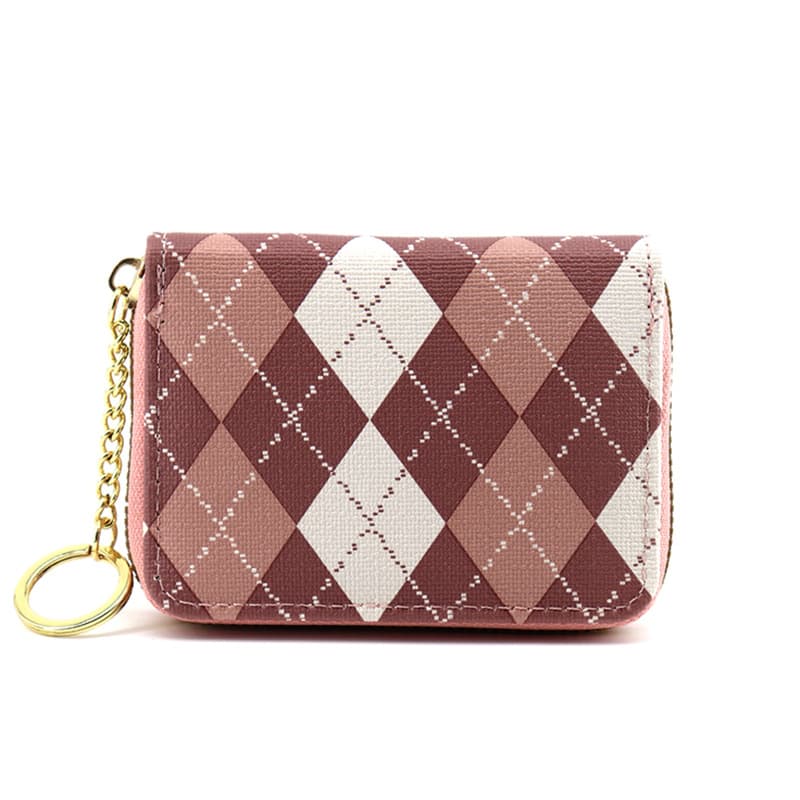 New Diamond-Pattern Zipper Coin Purse: Large-Capacity, Multifunctional Card Holder for Women—Luxurious Wallet with Korean-Style Anti-Demagnetization Card Sleeves, photo 8