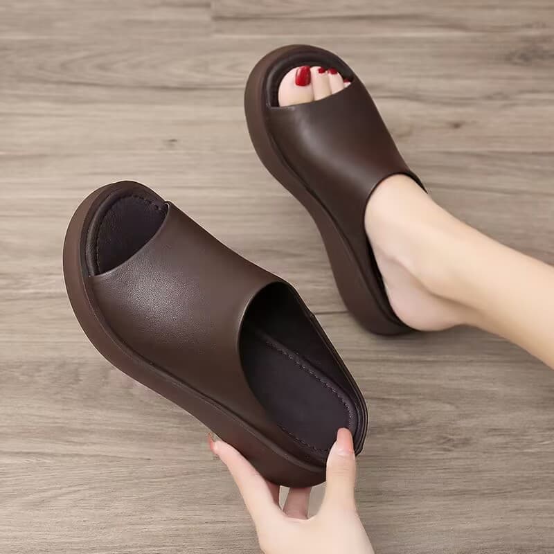 Women's Retro Wedge Flip-Flops – Breathable Foam Sole Casual Sandals (Spring 2025), photo 3