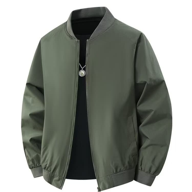 Cross-Border Jacket, Fall Men's Baseball Jacket, Trendy Brand, Casual Pilot Jacket, Solid-Color Men's Youthful Casual Jacket, photo 2